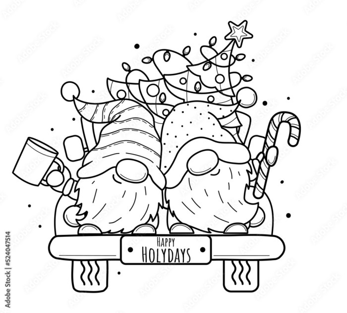 Animated christmas coloring pages