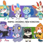 Animal crossing new horizons villagers coloring pages