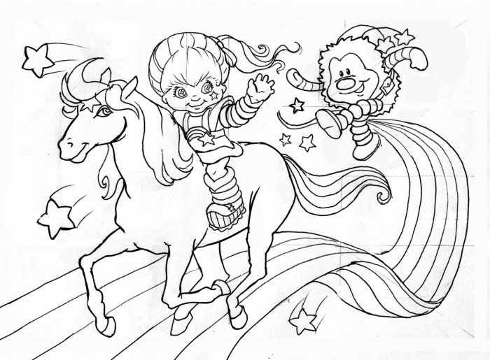 Rainbow brite coloring book