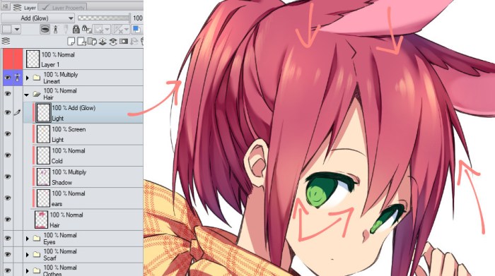 Anime coloring tutorial gimp