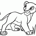 Animated baby lions coloring pages