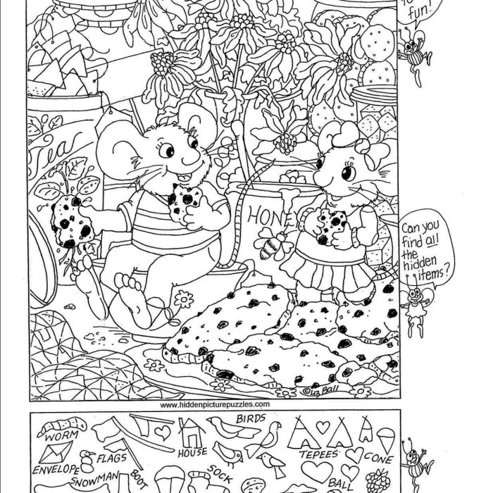 Hidden creatures coloring book