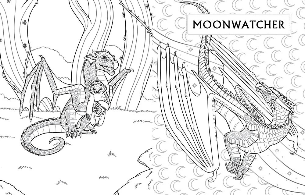 Wings of fire coloring book pages