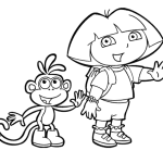 Dora the explorer coloring book