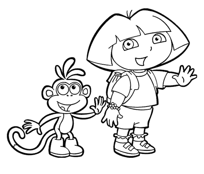 Dora the explorer coloring book