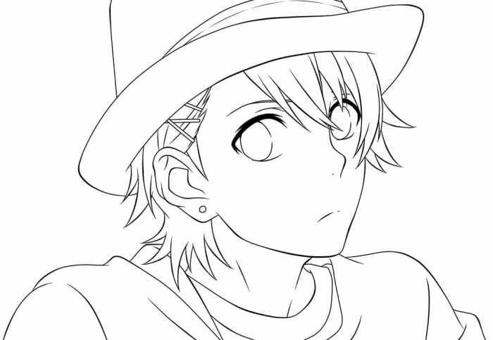 Anime characters deivlis boys coloring pages