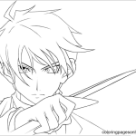 Anime coloring pages assasin