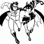 Batman and robin coloring book