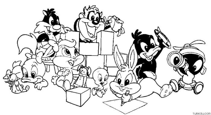 Anime cartoon characters coloring pages