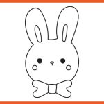 Bunny coloring book pages