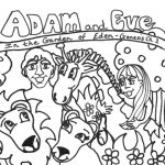 Adam and eve coloring book