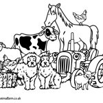 Animated farm animal coloring pages