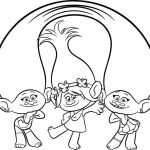 Trolls coloring book pages