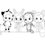 Crybaby coloring book pages