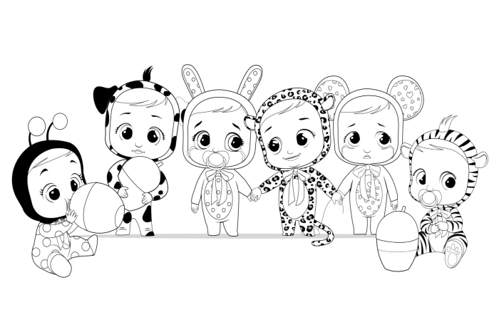 Crybaby coloring book pages