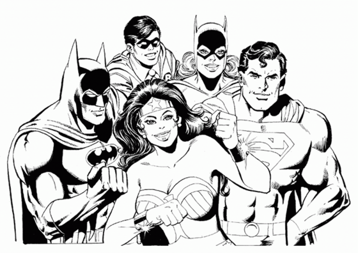 Batman and robin coloring book