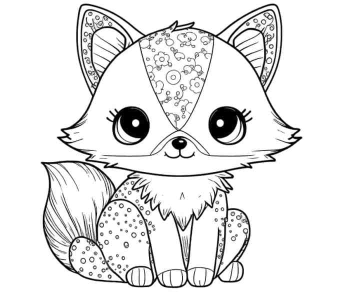 Animated baby wild animal coloring pages