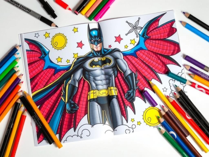 Batman coloring book pages