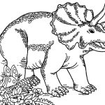 Animated dinosaur coloring pages triceratops