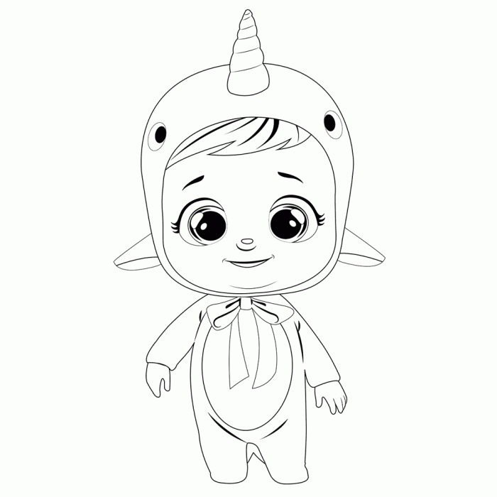 Crybaby coloring book pages