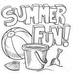 Summer coloring book pages