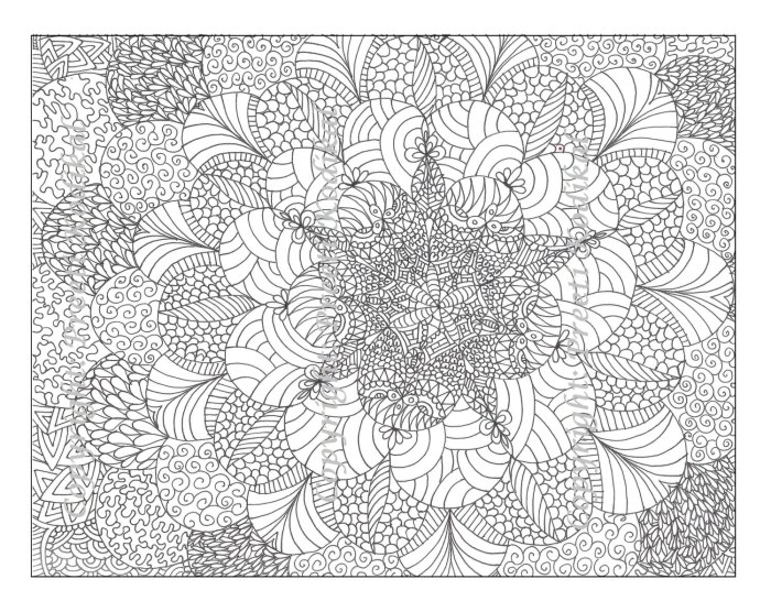 Advanced coloring book pages