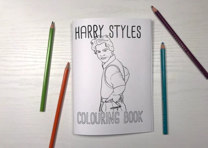 Harry styles coloring book