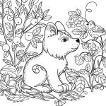 Animal doodle coloring pages