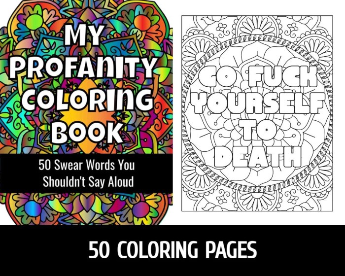 Bad word coloring book