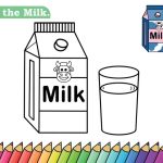 Animated milk bottle coloring