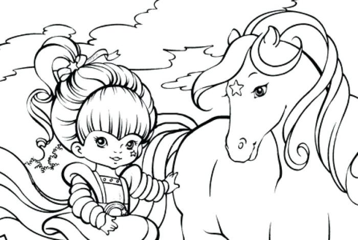 Rainbow brite coloring book