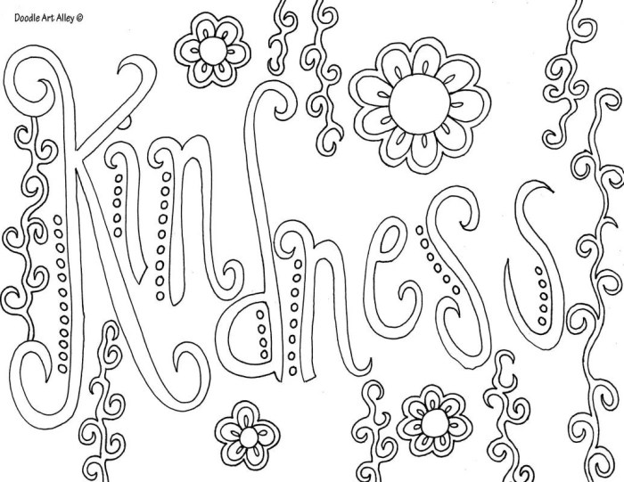 Beautiful word coloring book