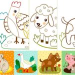 Coloring page for kids animal