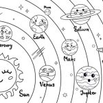 Coloring book solar system