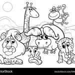 Animatied animal coloring picture