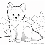 Coloring sheets winter animals