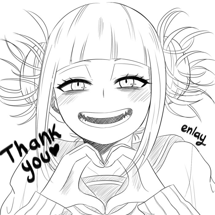 Toga himiko drawings drawing draw sketch hero anime academia choose board