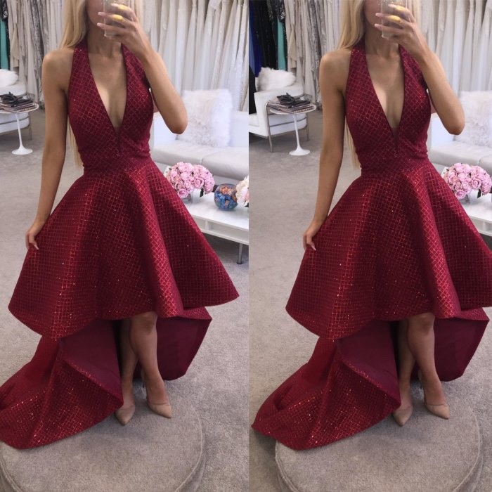 Wedding dress guest red