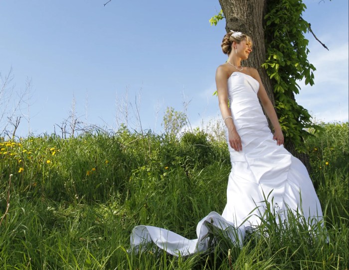 Ivory dress for wedding