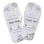 Wedding dress flip flops