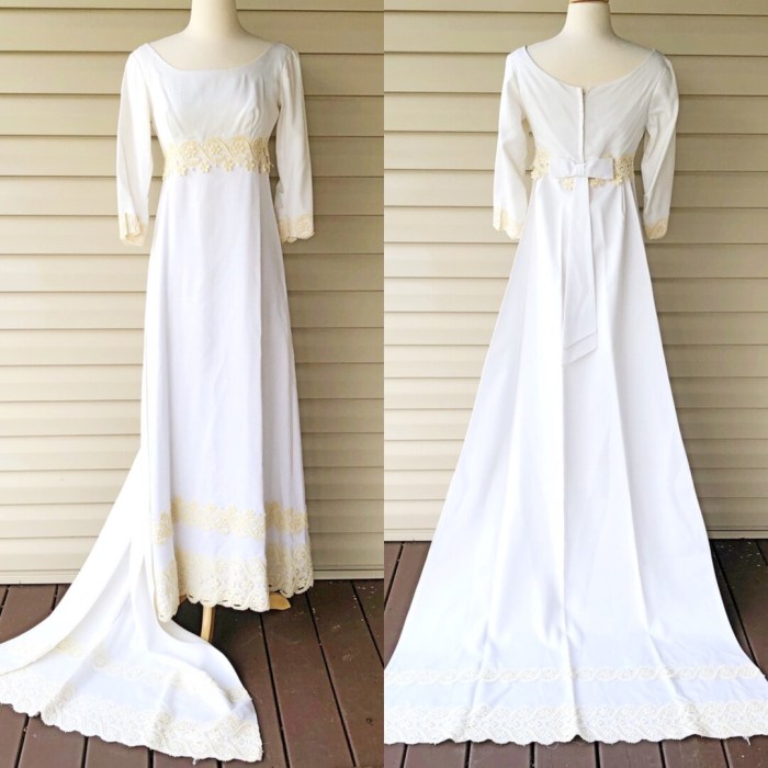 60s style wedding dress