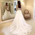 Off shoulder mermaid wedding dress