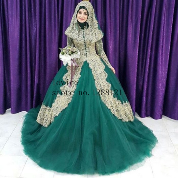 Muslim wedding dresses white arab lace gowns long sleeve made dress hijab custom appliques beads weddings alibaba