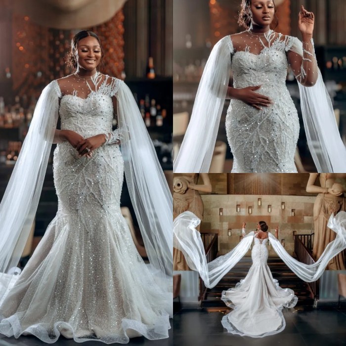 Mermaid wedding dress plus size