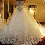 Glitter sparkle wedding dress